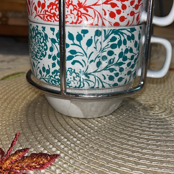 Set of mugs with holder - Picture 4 of 4